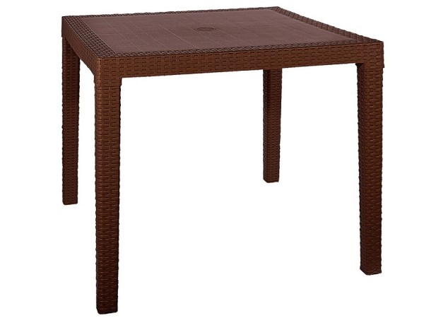 Стол квадратный FIJI Quatro Table Коричневый купить в Санкт-Петербурге