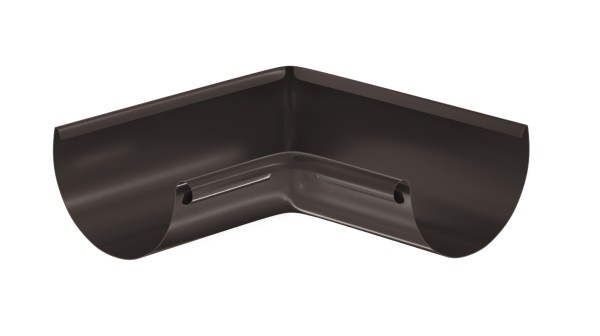 Водосток Aquasistem, система 125x90 - Угол желоба, внутренний 90° RR 32 Тёмно-Коричневый купить в Санкт-Петербурге