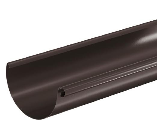 Водосток Aquasistem, система 125x90 - Водосточный желоб 3.00м RR 32 Тёмно Коричневый купить в Санкт-Петербурге