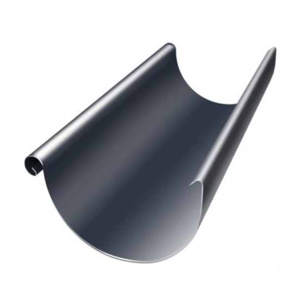 Водосток Grand Line 125x90 – Желоб 3м RAL 7024 купить в Санкт-Петербурге