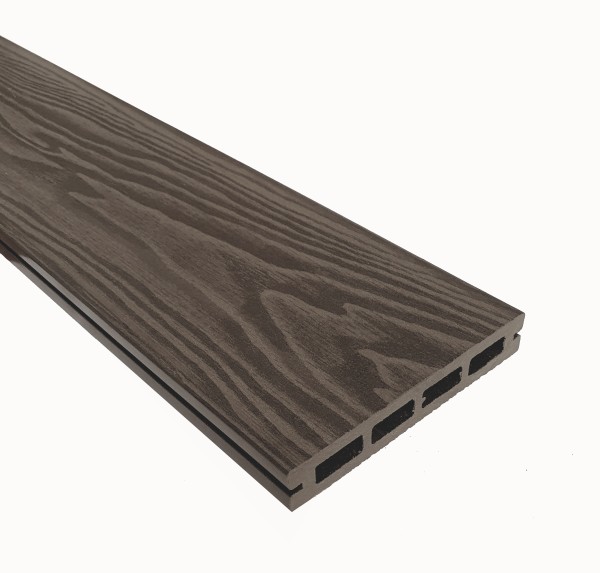 Террасная доска из ДПК Terrapol Смарт 3D Пустотелая с пазом Тик Киото купить в Санкт-Петербурге