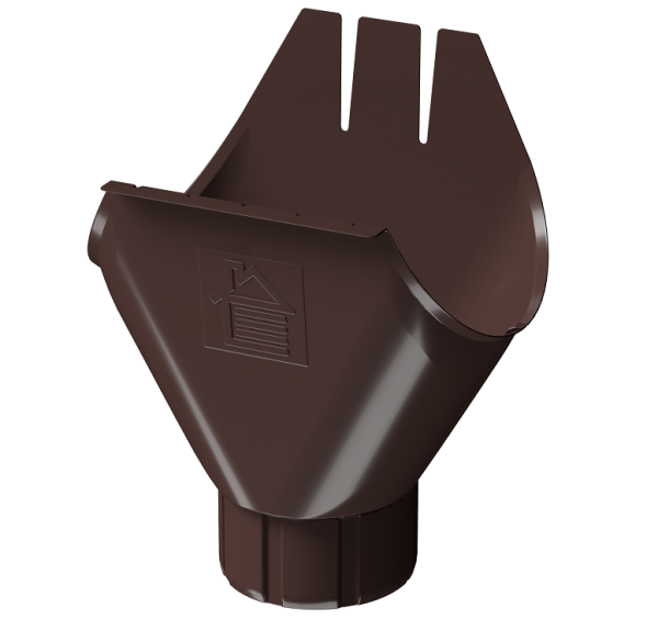 Воронка желоба D125 Döcke STAL PREMIUM Шоколад, (RAL 8019) купить в Санкт-Петербурге