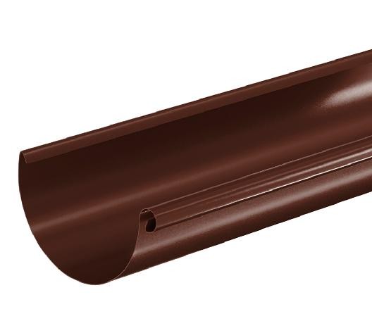 Водосток Aquasistem, система 125x90 - Водосточный желоб 3.00м RAL 8017 Коричневый купить в Санкт-Петербурге