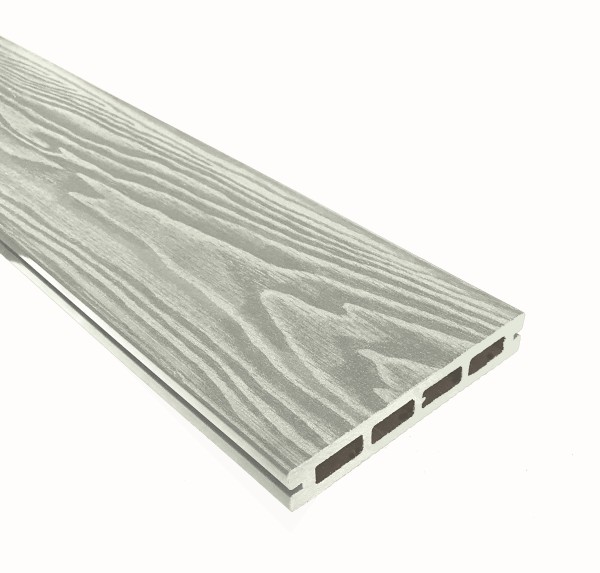 Террасная доска из ДПК Terrapol Смарт 3D Пустотелая с пазом Дуб беленый купить в Санкт-Петербурге