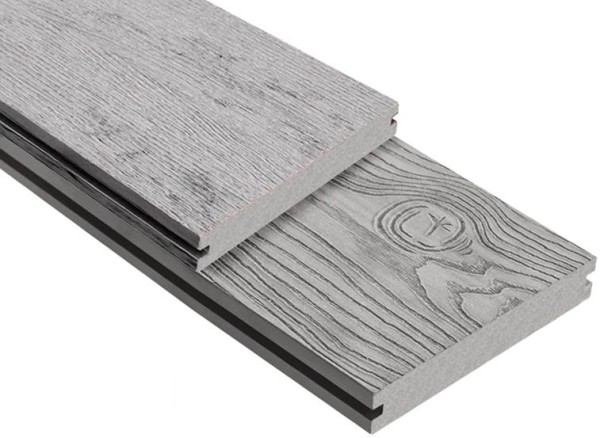 Террасная доска ДПК Outdoor 3D полнотелая STORM/OCEAN GREY серая микс купить в Санкт-Петербурге