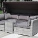 Диван-Трансформер AFINA плетеный из иск. ротанга AFM-320G Grey купить в Санкт-Петербурге