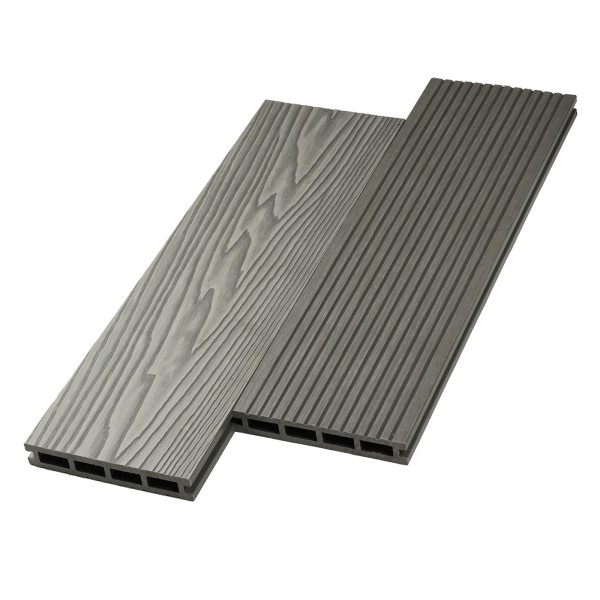 Террасная доска ДПК NanoWood двусторонняя New 3D тиснение + вельвет Серый купить в Санкт-Петербурге Террасная доска ДПК NanoWood двусторонняя New 3D тиснение + вельвет Серый купить в Санкт-Петербурге