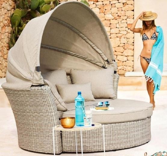 Диван-Трансформер AFINA плетеный из иск. ротанга AFM-325 Beige купить в Санкт-Петербурге