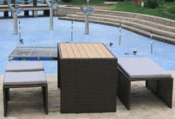 Диван-Трансформер AFINA плетеный из иск. ротанга S330A-W63 Brown