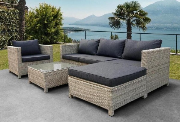 Комплект мебели AFINA плетеной из иск. ротанга YR821G Grey/Grey купить в Санкт-Петербурге