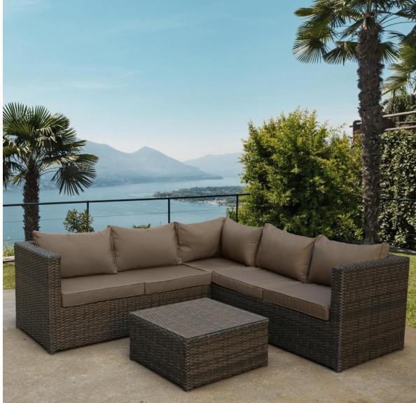Комплект мебели AFINA плетеной из иск. ротанга YR825A Brown/Beige купить в Санкт-Петербурге