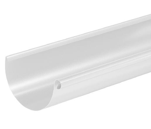 Водосток Aquasistem, система 125x90 - Водосточный желоб 3.00м RAL 9003 Белый купить в Санкт-Петербурге