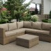 Комплект мебели AFINA плетеной из иск. ротанга YR825B Beige купить в Санкт-Петербурге