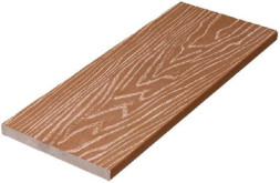 Заборная доска ДПК полнотелая NanoWood Орех