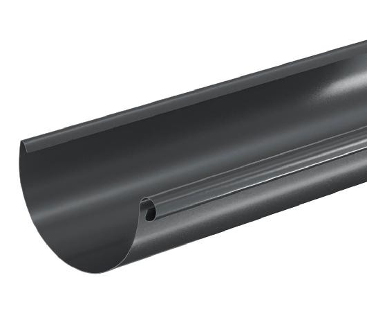 Водосток Aquasistem, система 150/100 - Водосточный желоб 3.00м RAL 7024 Тёмно-серый купить в Санкт-Петербурге