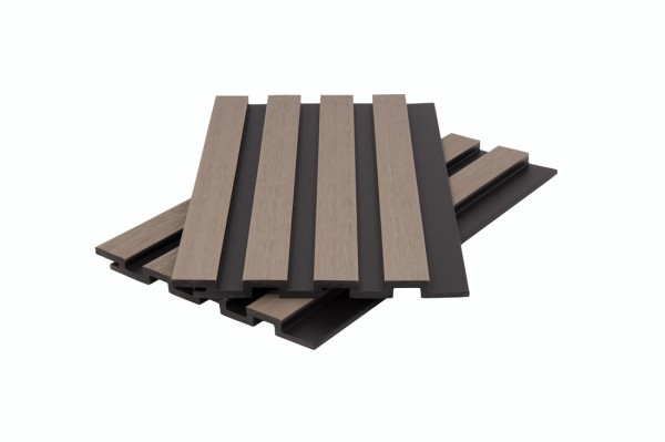 Стеновая панель брусковая двухцветная co-extrusion, snow mix купить в Санкт-Петербурге