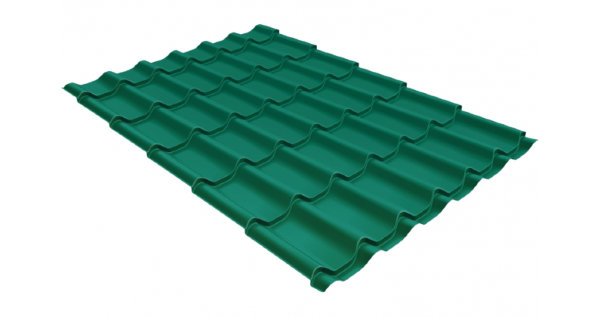 Металлочерепица классик 0,5 Satin RAL 5021 купить в Санкт-Петербурге