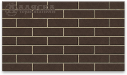 Фасадная Термопанели Аляска Amsterdam brown купить в Санкт-Петербурге
