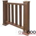 Ограждение из ДПК Outdoor Классик 3D STORM коричневый микс купить в Санкт-Петербурге