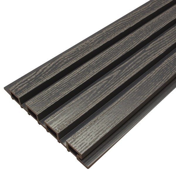 Фасадная доска из ДПК Faynag Wood Рейка Мокрый Асфальт купить в Санкт-Петербурге