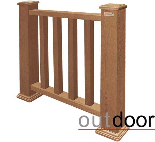 Ограждение из ДПК Outdoor Классик 3D STORM дуб купить в Санкт-Петербурге