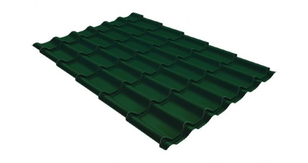 Металлочерепица классик GL 0,5 Velur20 RAL 6005 зеленый мох купить в Санкт-Петербурге