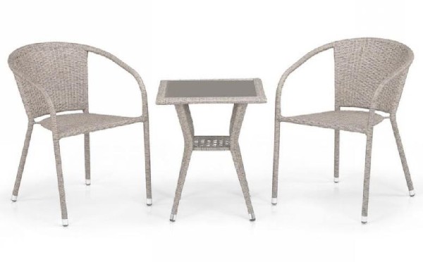 Комплект плетеной мебели AFINA из иск. ротанга T25C/Y137C-W85 Latte 2Pcs купить в Санкт-Петербурге