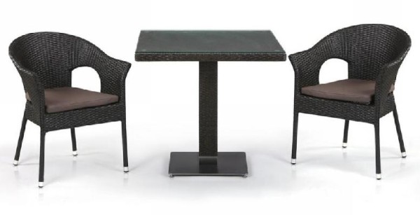 Комплект плетеной мебели AFINA из иск. ротанга T605SWT/Y79A-W53 Brown 2Pcs купить в Санкт-Петербурге