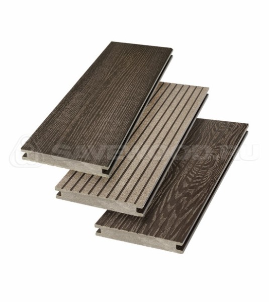 Террасная доска SW Fraxinus (R) полнотелая «SaveWood» Темно-коричневый купить в Санкт-Петербурге