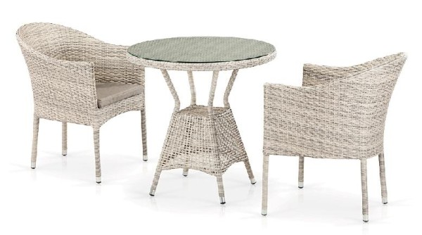 Комплект плетеной мебели AFINA из иск. ротанга T705ANT/Y350-W85 Latte 2Pcs купить в Санкт-Петербурге