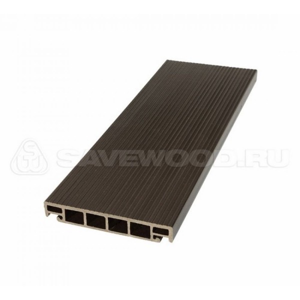Террасная доска из ДПК SW-Salix «SaveWood» темно-коричневый купить в Санкт-Петербурге