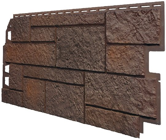 Фасадная панель VOX Sandstone (Сандстоун) темно коричневый купить в Санкт-Петербурге