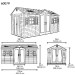 Сарай пластиковый LifeTime 15x8 DD купить в Санкт-Петербурге