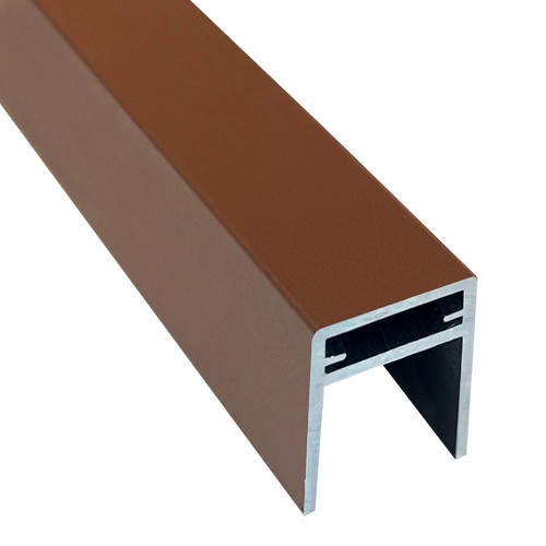 П-профиль Алюминиевый EasyDecking 35x25 Коричневый купить в Санкт-Петербурге