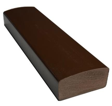 Лавочный брус Ecodecking Некст полнотелый глянцевый 70х35 шоколад купить в Санкт-Петербурге