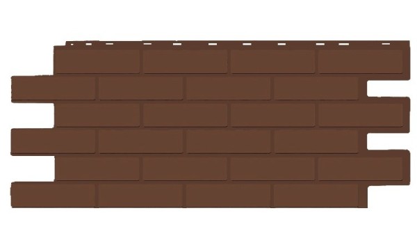 Фасадная панель T-Siding Кирпич Модерн Эко Браун купить в Санкт-Петербурге