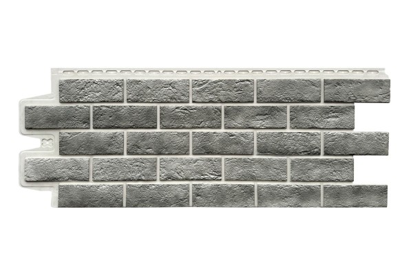 Фасадная панель Grand Line Состаренный кирпич Элит гранит, ШОВ белый купить в Санкт-Петербурге