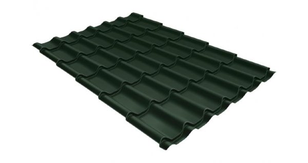Металлочерепица классик 0,5 Satin RR 11 темно-зеленый купить в Санкт-Петербурге